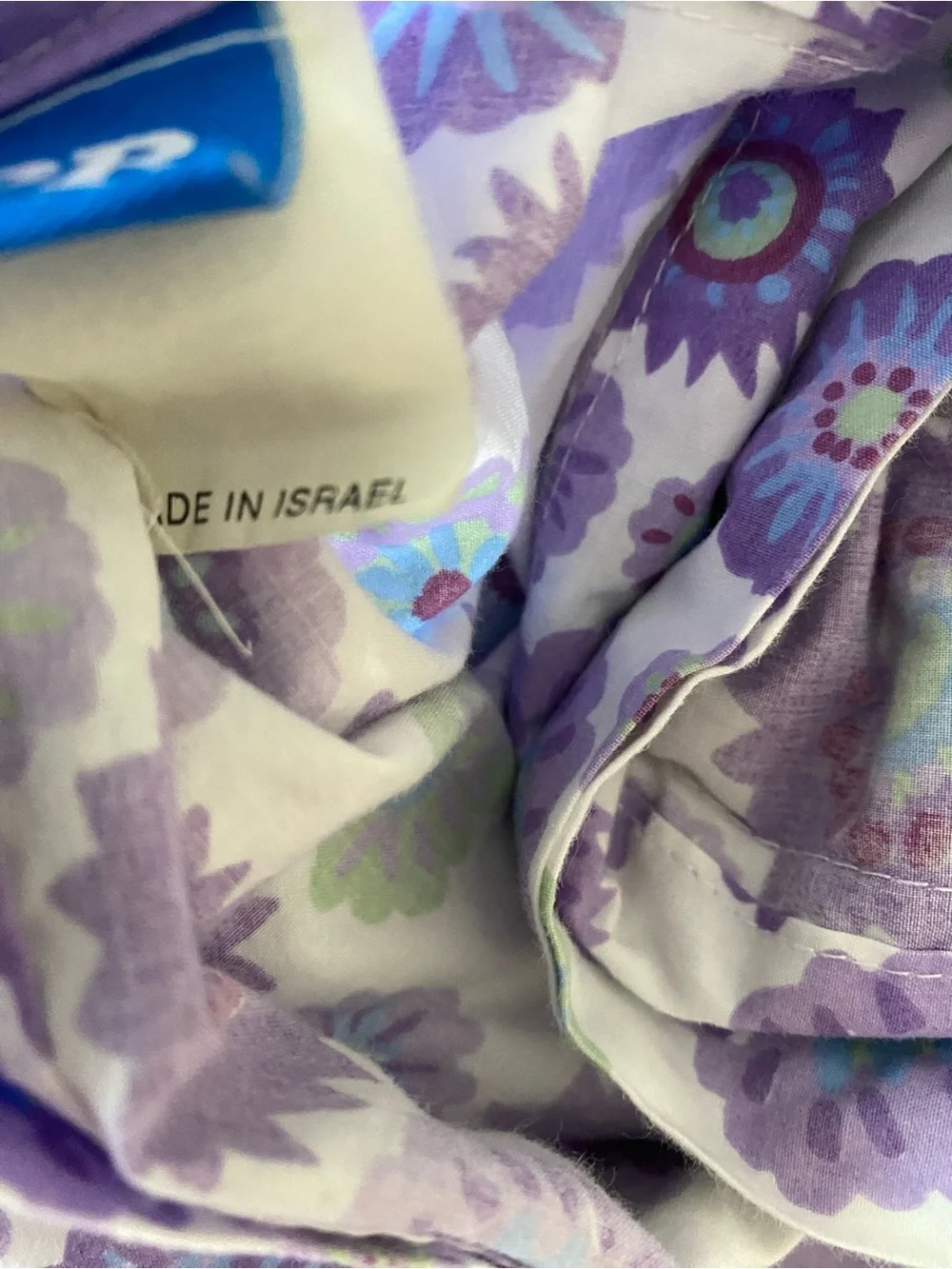 Pottery Barn Lavender and White Floral Duvet Cover